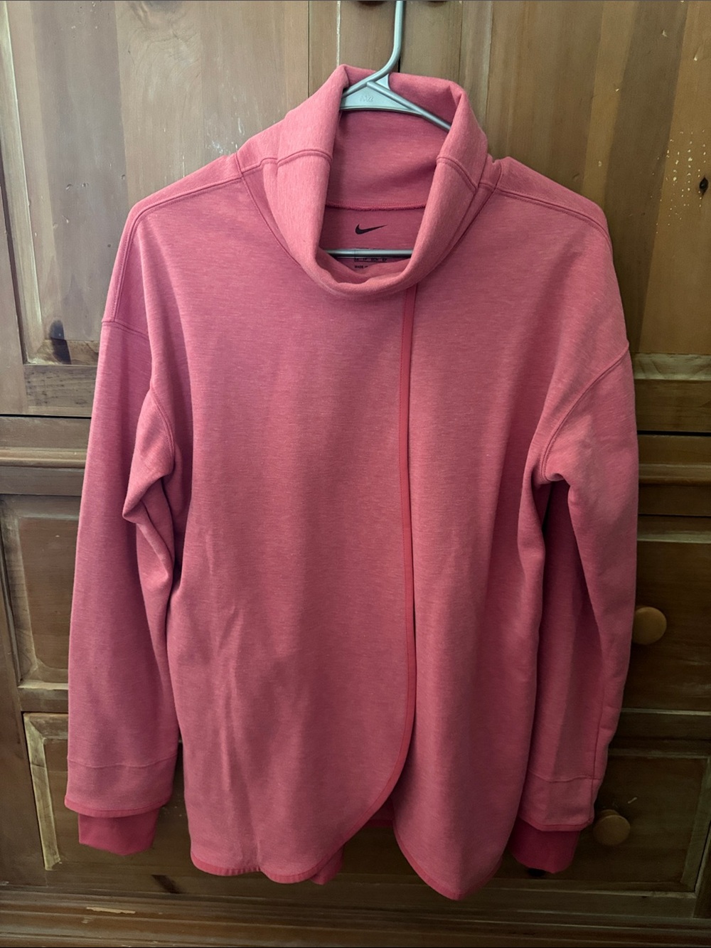 Nike Rose Pink Cowl Neck Pullover Sweatshirt
